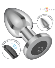 INTENSE PLUG ANAL 10 VIBRACIONES METAL CON CONTROL REMOTO L