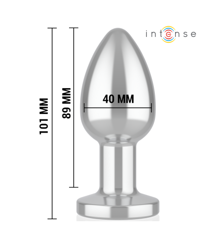 INTENSE PLUG ANAL 10 VIBRACIONES METAL CON CONTROL REMOTO L