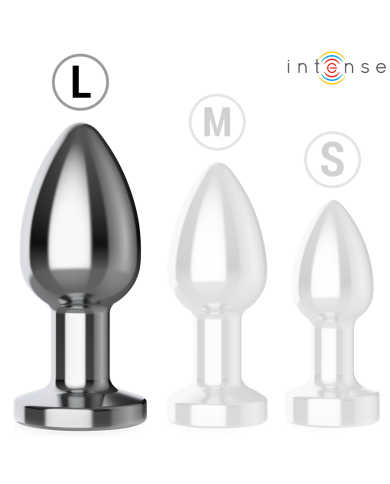 INTENSE PLUG ANAL 10 VIBRACIONES METAL CON CONTROL REMOTO L