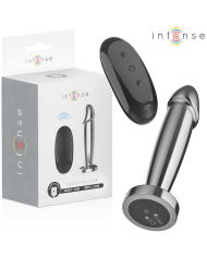 INTENSE PLUG ANAL 10 VIBRACIONES METAL EN FORMA DE DILDO CON CONTROL REMOTO S