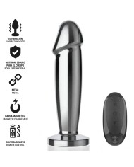 INTENSE PLUG ANAL 10 VIBRACIONES METAL EN FORMA DE DILDO CON CONTROL REMOTO S