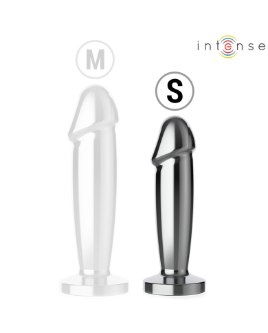 INTENSE PLUG ANAL 10 VIBRACIONES METAL EN FORMA DE DILDO CON CONTROL REMOTO S