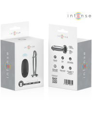 INTENSE PLUG ANAL 10 VIBRACIONES METAL EN FORMA DE DILDO CON CONTROL REMOTO S