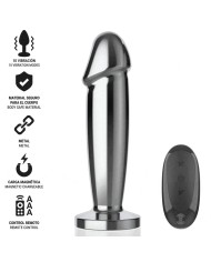 INTENSE PLUG ANAL 10 VIBRACIONES METAL EN FORMA DE DILDO CON CONTROL REMOTO M