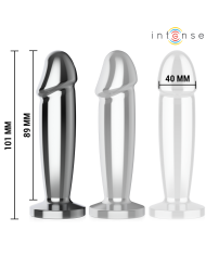 INTENSE PLUG ANAL 10 VIBRACIONES METAL EN FORMA DE DILDO CON CONTROL REMOTO M
