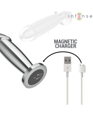 INTENSE PLUG ANAL 10 VIBRACIONES METAL EN FORMA DE DILDO CON CONTROL REMOTO M