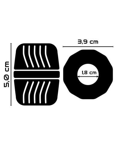 POWERING SUPER FLEXIBLE Y RESISTENTE ANILLO PENE 5 CM PR11 NEGRO POWERING SUPER FLEXIBLE Y RESISTENTE ANILLO PENE 5 CM PR11 NEGRO