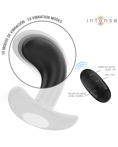 INTENSE CHANDLER PLUG ANAL 10 VIBRACIONES NEGRO CONTROL REMOTO