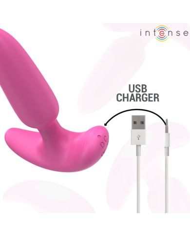 INTENSE ROSS PLUG ANAL 10 VIBRACIONES ROSA CONTROL REMOTO