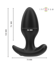 INTENSE JOEY PLUG ANAL 10 VIBRACIONES NEGRO CONTROL REMOTO
