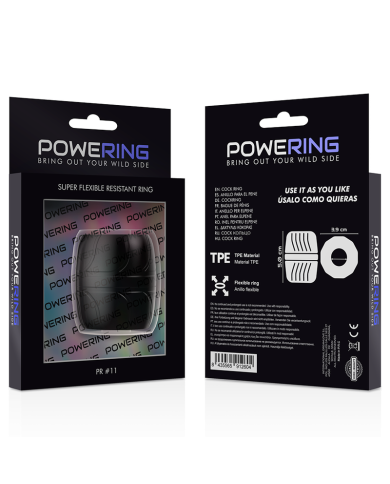 POWERING SUPER FLEXIBLE Y RESISTENTE ANILLO PENE 5 CM PR11 NEGRO POWERING SUPER FLEXIBLE Y RESISTENTE ANILLO PENE 5 CM PR11 NEGRO