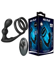 MR PLAY ANILLO PARA PENE CON PLUG ANAL CON VIBRACION CONTROL REMOTO
