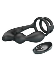 MR PLAY ANILLO PARA PENE CON PLUG ANAL CON VIBRACION CONTROL REMOTO