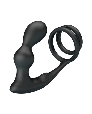 MR PLAY ANILLO PARA PENE CON PLUG ANAL CON VIBRACION CONTROL REMOTO