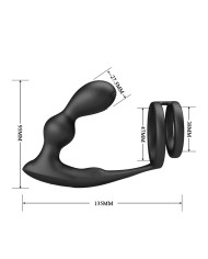 MR PLAY ANILLO PARA PENE CON PLUG ANAL CON VIBRACION CONTROL REMOTO