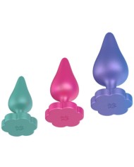 ROMP LUSTER KIT DE ENTRENAMIENTO ANAL S M L CON BASE EN FORMA DE FLOR