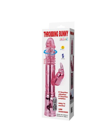 BAILE THROBBING BUNNY ROTADOR RAMPANTE ROSA