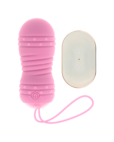 OHMAMA HUEVO CONTROL REMOTO 7 MODOS ROTACION ROSA