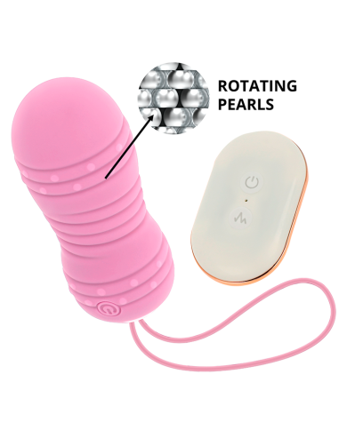 OHMAMA HUEVO CONTROL REMOTO 7 MODOS ROTACION ROSA
