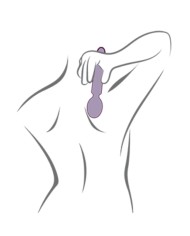 ROCKS OFF ORIEL VIBRADOR WAND FLEXIBLE FUCSIA