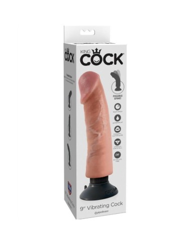 KING COCK DILDO VIBRADOR 23 CM NATURAL