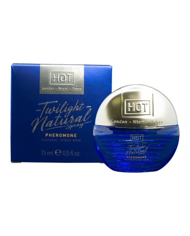 HOT TWILIGHT NATURAL CON FEROMONAS HOMBRE 15 ML