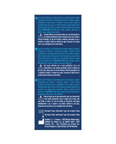 CONTROL LUB GEL LUBRICANTE NATURAL 75 ML