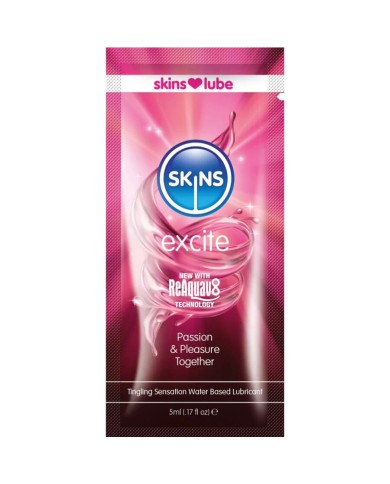SKINS EXCITE LUBRICANTE BASE DE AGUA MONODOSIS 5 ML