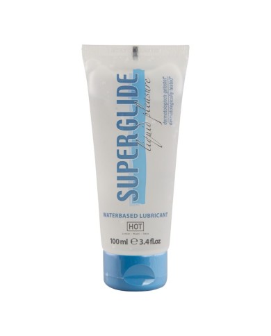 HOT SUPERGLIDE LIQUID PLEASURE LUBRICANTE BASE AGUA 100 ML