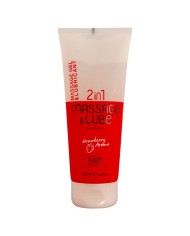 HOT MASSAGE GLIDE GEL 2 EN 1 FRESA 200 ML