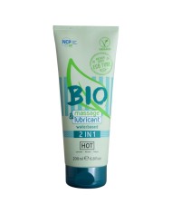 HOT BIO MASSAGE LUBRICANTE BASE AGUA 2 EN 1 200 ML