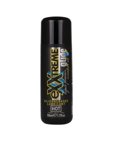 HOT EXXTREME GLIDE LUBRICANTE BASE SILICONA ACEITE CONFORT A 50 ML