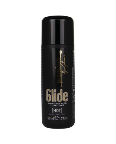 HOT PREMIUM SILICONE GLIDE LUBRICANTE BASE SILICONA 50 ML