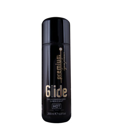 HOT PREMIUM SILICONE GLIDE LUBRICANTE BASE SILICONA 200 ML