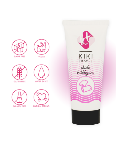 KIKI TRAVEL LUBRICANTE SABOR A CHICLE 50 ML