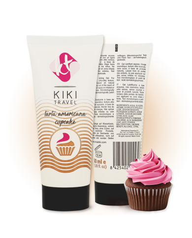 KIKI TRAVEL GEL DESLIZANTE SABOR A TARTA AMERICANA CUPCAKE 50 ML