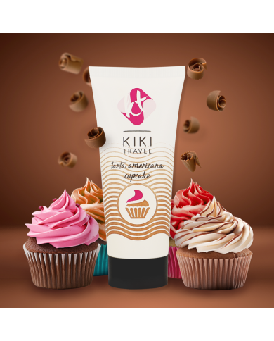KIKI TRAVEL GEL DESLIZANTE SABOR A TARTA AMERICANA CUPCAKE 50 ML