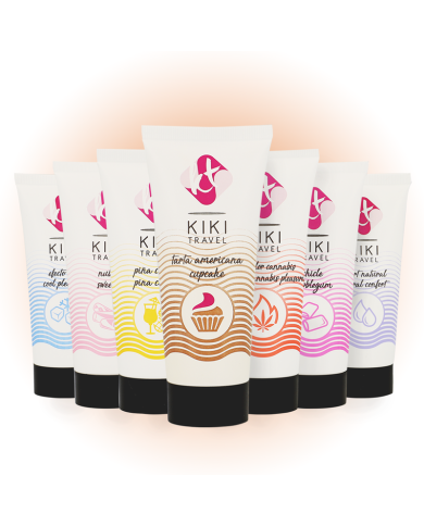KIKI TRAVEL GEL DESLIZANTE SABOR A TARTA AMERICANA CUPCAKE 50 ML