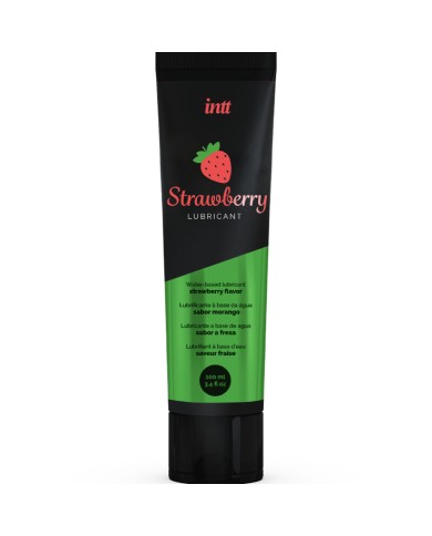 INTT LUBRICANTS LUBRICANTE INTIMO BASE DE AGUA SABOR A FRESA