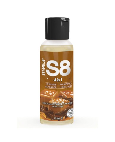 STIMUL8 S8 4 EN 1 LUBRICANTE POSTRE CHOCOLATE Y CARAMELO SALADO 125 ML