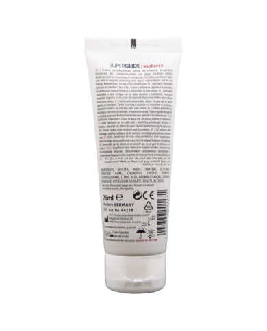 HOT SUPERGLIDE LUBRICANTE COMESTIBLE BASE AGUA FRAMBUESA 75 ML