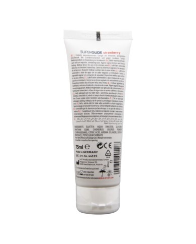 HOT SUPERGLIDE LUBRICANTE COMESTIBLE BASE AGUA FRESA 75 ML