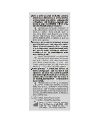 CONTROL INFINITY LUBRICANTE BASE SILICONA 75 ML