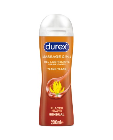 DUREX GEL LUBRICANTE DE MASAJE SENSUAL YLANG YLANG 200 ML