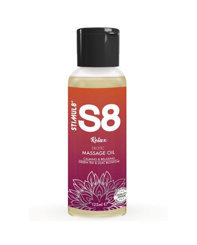 STIMUL8 S8 RELAX ACEITE DE MASAJE TE VERDE 125 ML