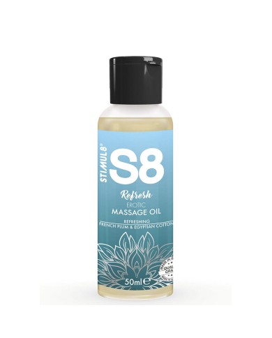 STIMUL8 S8 REFRESH ACEITE DE MASAJE EROTICO ALGODON 50 ML
