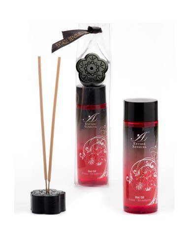 EXTASE SENSUAL ACEITE ESTIMULANTE CALOR FRESA 100 ML
