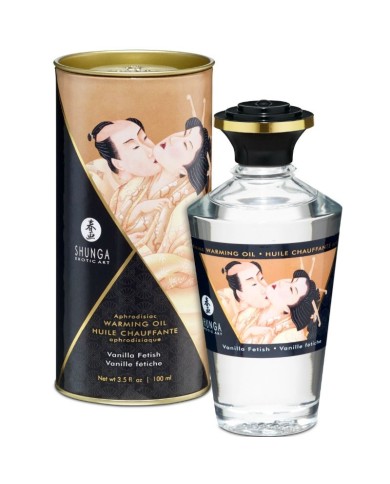 SHUNGA ACEITE MASAJE EFECTO CALOR SABOR VAINILLA 100 ML