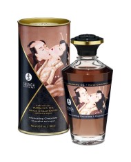 SHUNGA ACEITE MASAJE EFECTO CALOR SABOR INTENSO CHOCOLATE 100 ML