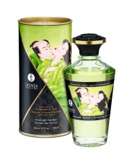 SHUNGA ACEITE MASAJE EFECTO CALOR SABOR SORBETE DE MEDIANOCHE 100 ML